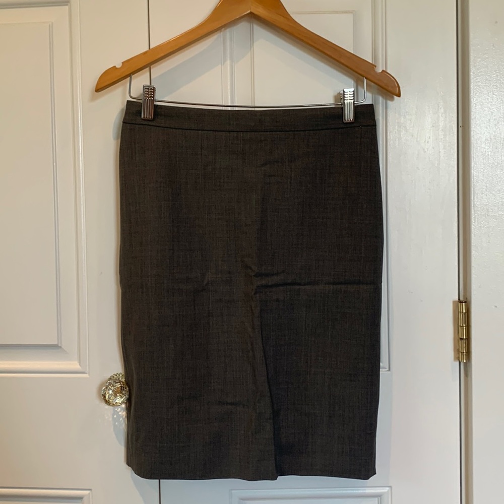 J.Crew Gray zip up skirt